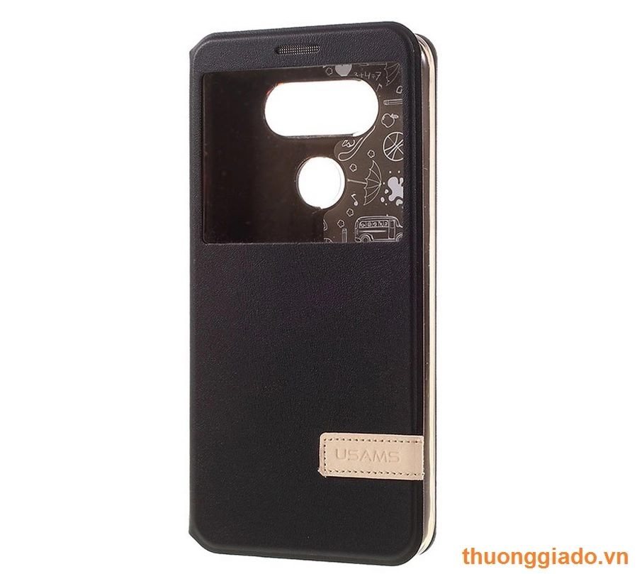 Bao da LG G5 F700 có cửa sổ view (hiệu USAMS, Muge Series) Bao da LG G5 F700 có cửa sổ view (hiệu USAMS, Muge Series)